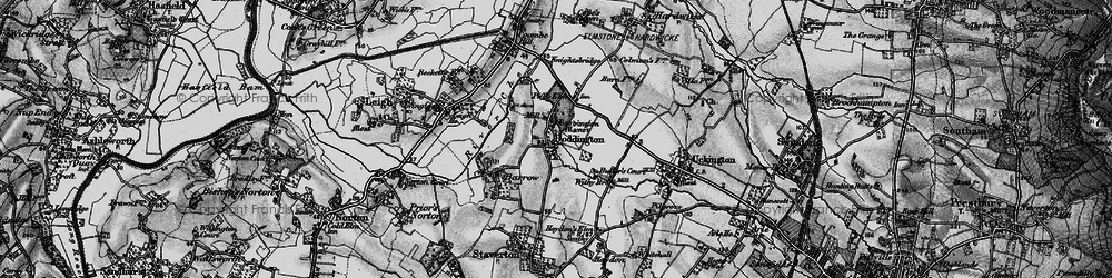 Old map of Boddington in 1896