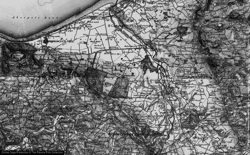 Old Map of Bodelwyddan, 1898 in 1898