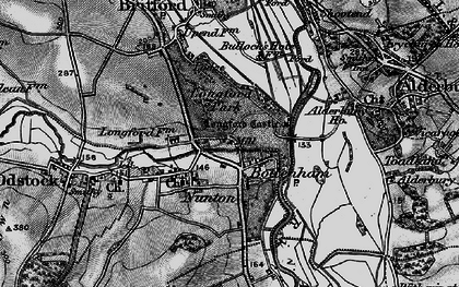 Old map of Bodenham in 1895