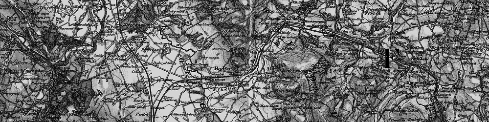 Old map of Bodfari in 1896