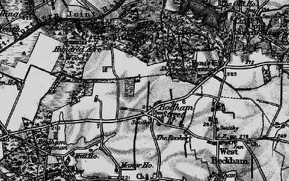 Old map of Bodham in 1899