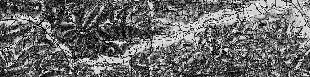 Old map of Bodiam in 1895