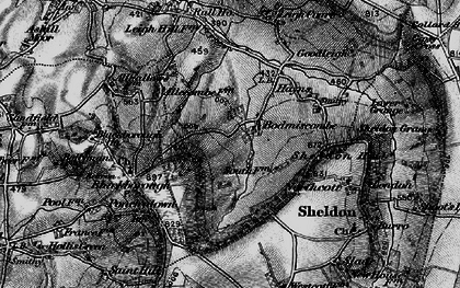 Old map of Bodmiscombe in 1898