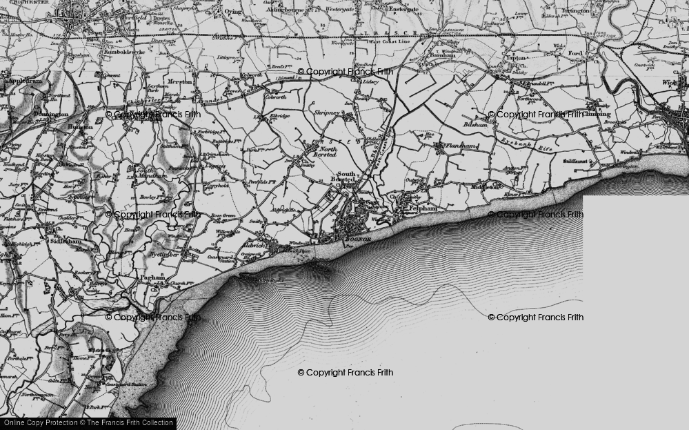 Old Map of Bognor Regis, 1895 in 1895
