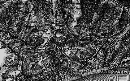 Old map of Bohemia in 1895
