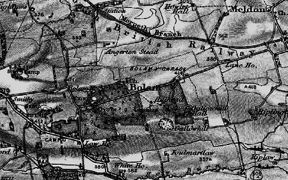 Old map of Bolam in 1897