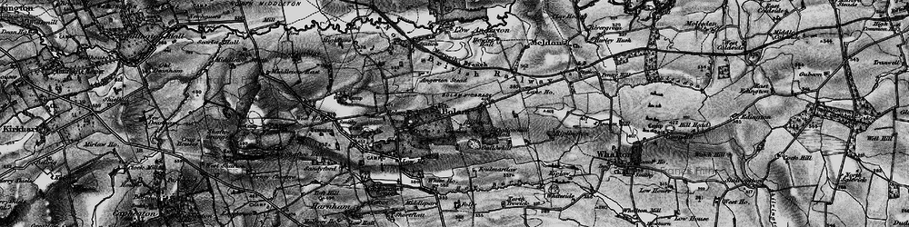 Old map of Angertonmoor Cott in 1897