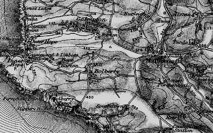 Old map of Bolberry Down in 1897