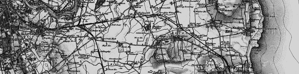 Old map of Boldon Colliery in 1898