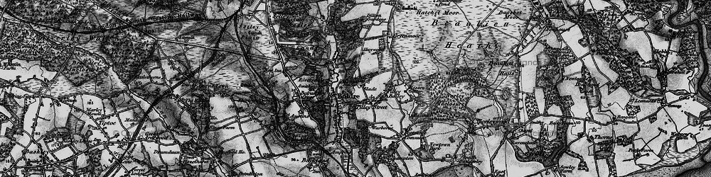 Old map of Boldre in 1895