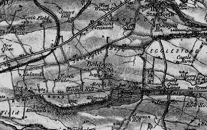 Old map of Boldron in 1897