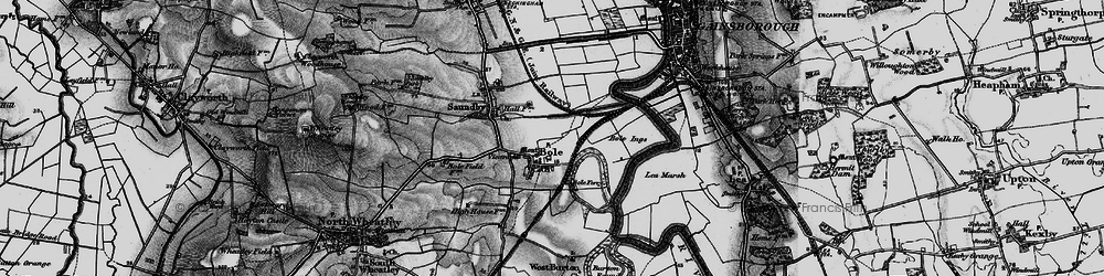 Old map of Bole Ings in 1895