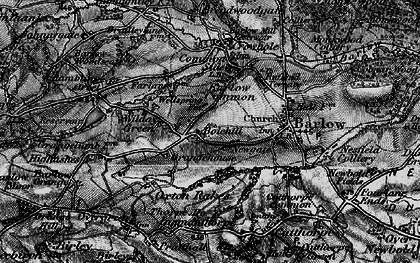 Old map of Bole Hill in 1896