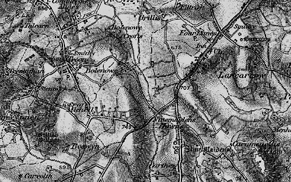 Old map of Bolenowe in 1896