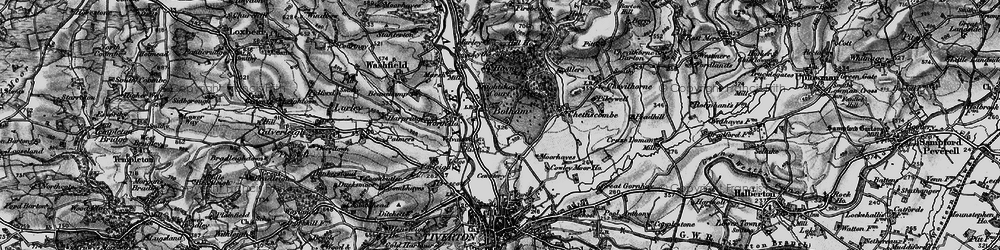 Old map of Bolham in 1898