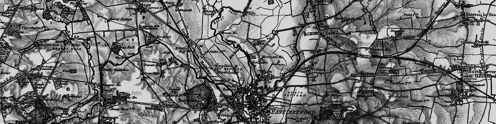 Old map of Bolham in 1899
