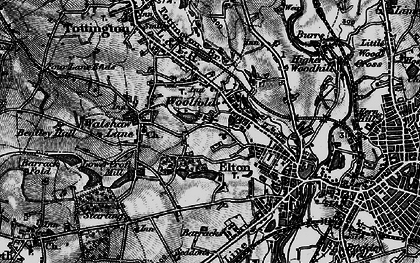 Old map of Bolholt in 1896