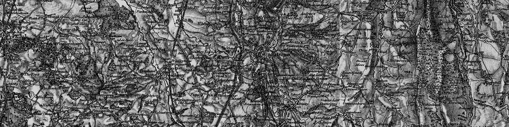 Old map of Bollington in 1896