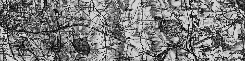 Old map of Bolsover in 1896