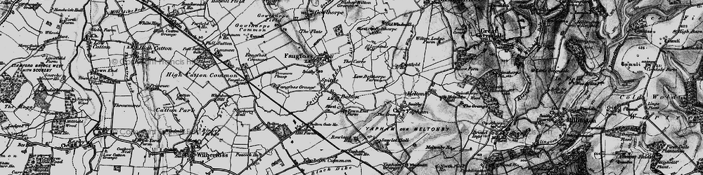 Old map of Bolton in 1898