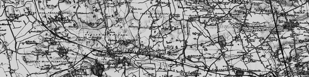 Old map of Bolton Houses in 1896