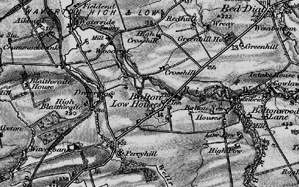 Old map of Bolton Low Houses in 1897