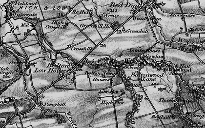 Old map of Wreay, The in 1897