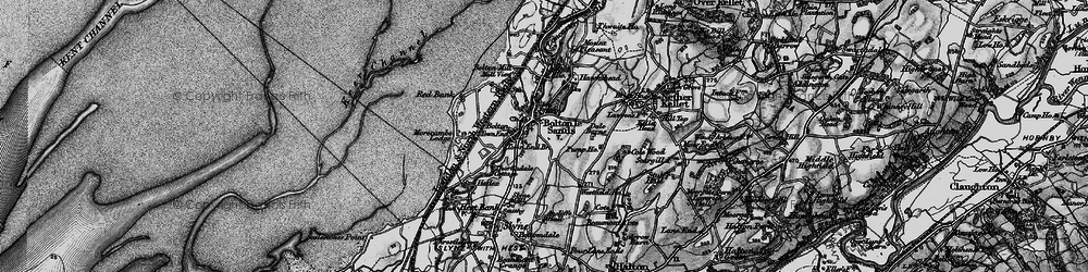 Old map of Beaumont Cote in 1898