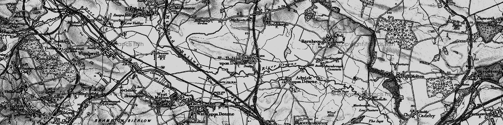 Old map of Bolton Upon Dearne in 1896
