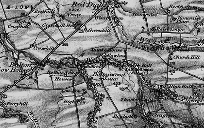 Old map of Bolton Wood Lane in 1897