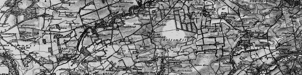 Old map of Boltonfellend in 1897