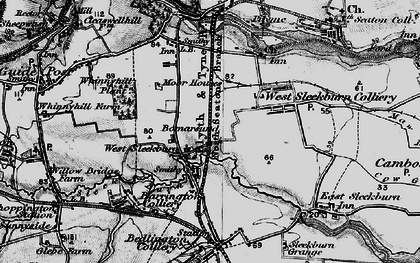 Old map of Bomarsund in 1897