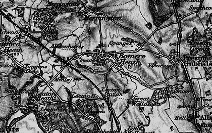 Old map of Bomere Heath in 1899
