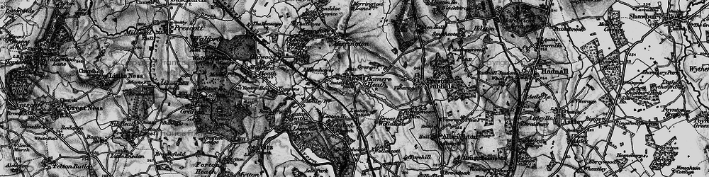Old map of Bomere Heath in 1899
