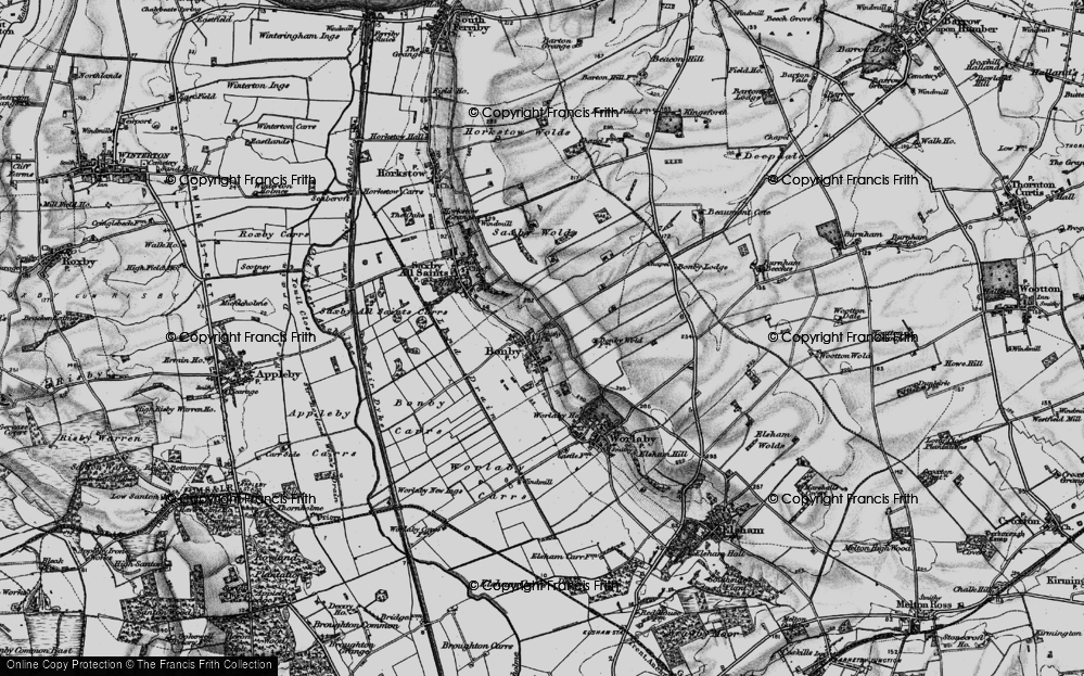Old Map of Bonby, 1895 in 1895