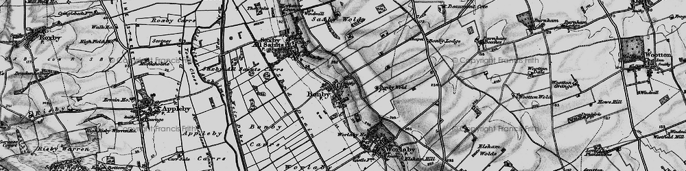 Old map of Bonby Lodge in 1895