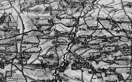 Old map of Bondleigh in 1898