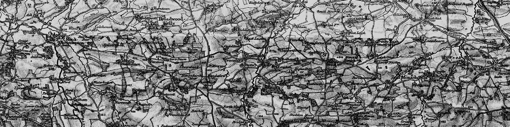 Old map of Bidbeare in 1898