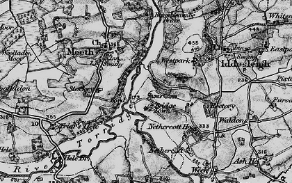 Old map of Bridge Town in 1898