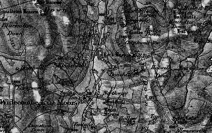 Old map of Blackaton Down in 1898