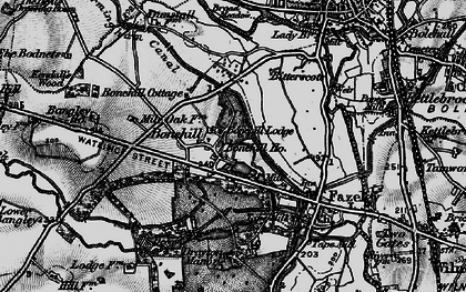 Old map of Bonehill in 1899