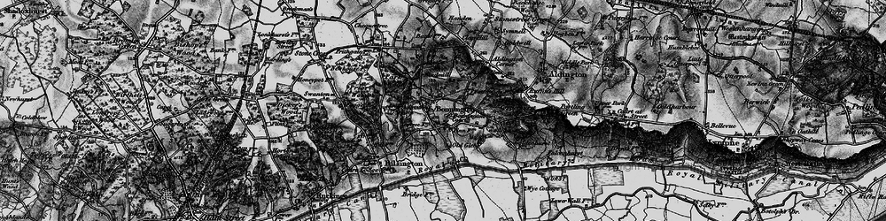 Old map of Bonnington in 1895