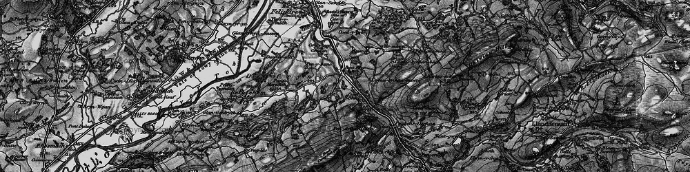 Old map of Bont Fawr in 1898