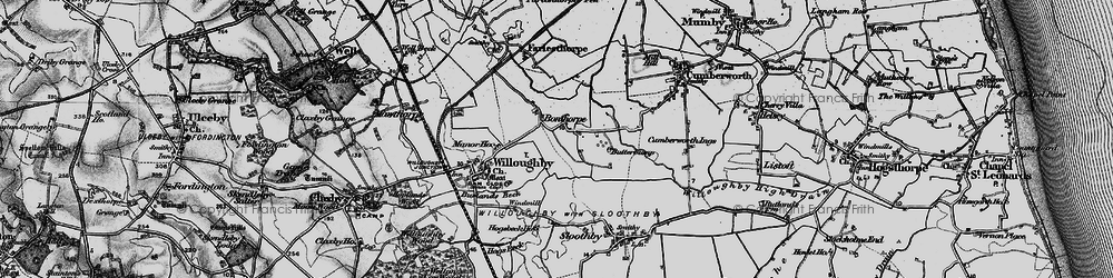 Old map of Bonthorpe in 1899