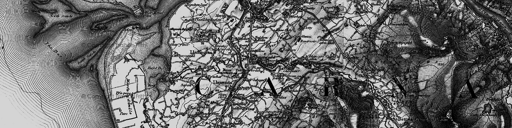 Old map of Bontnewydd in 1899