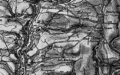 Old map of Boode in 1897