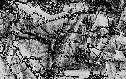 Old map of Booley in 1899