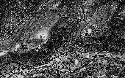 Old map of Whillan Beck in 1897