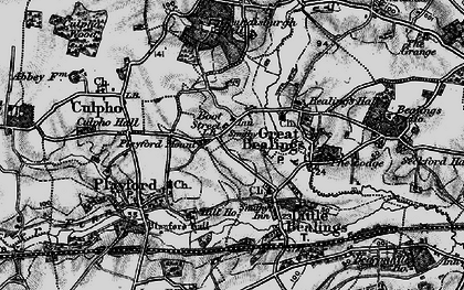Old map of Boot Street in 1896
