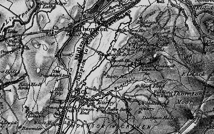 Old map of Booth Bridge in 1898